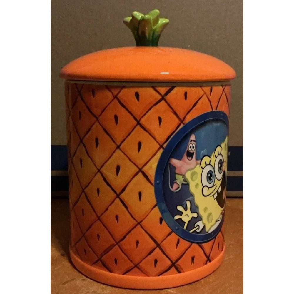 2019 Nickelodeon Spongebob Square‎ Pants Pineapple Orange Creamic Cookie Jar